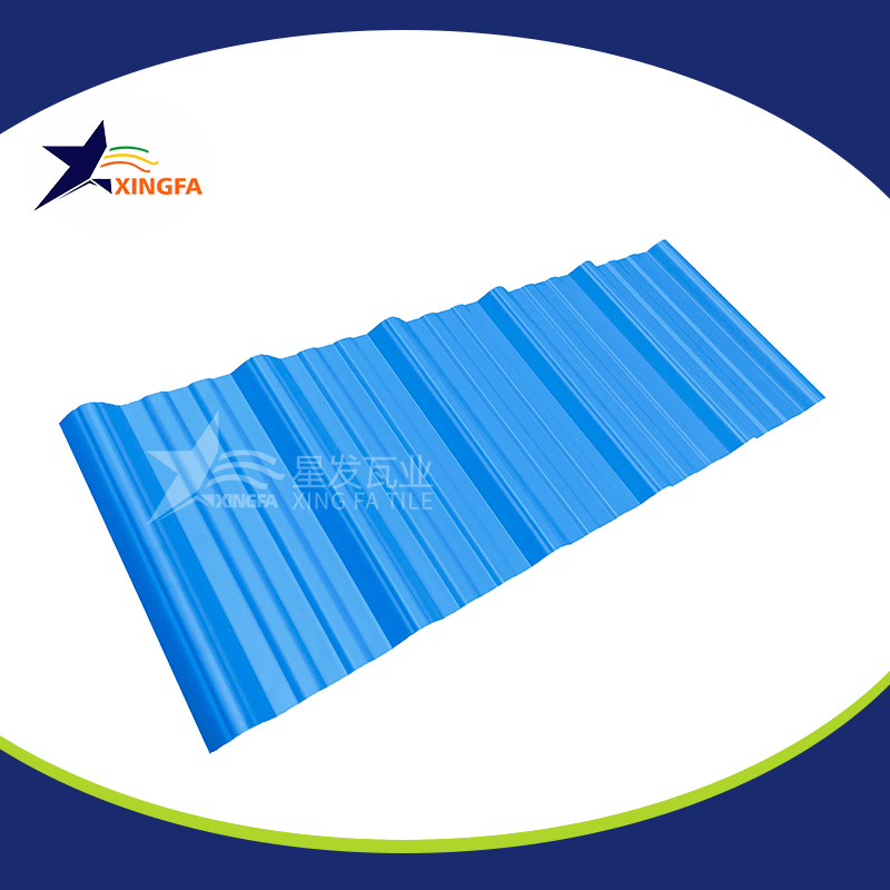 2.5mm加厚蓝色梯形pvc复合隔热瓦 适用于大型水产养殖业厂房房顶用 pvc材质塑料防火厂房瓦 PVC瓦宜宾厂家出售